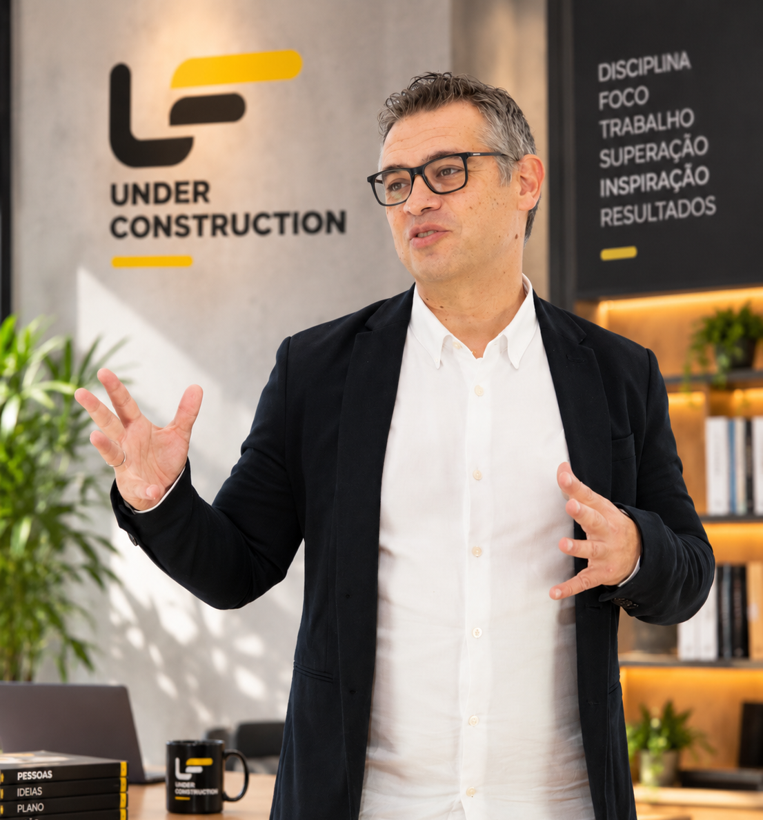 Paulo Falcão no espaço da Under Construction
